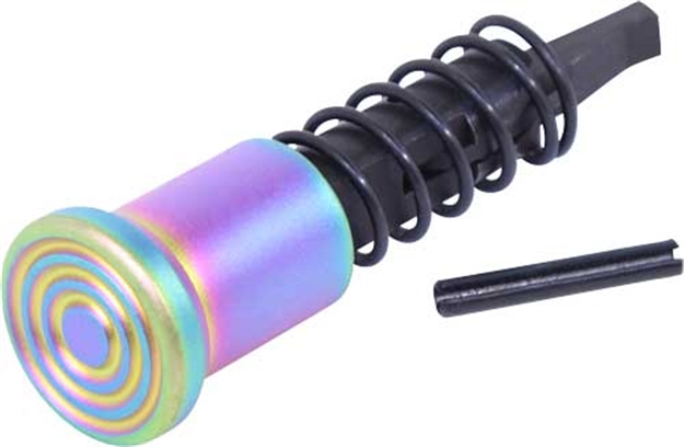 Picture of Guntec Usa Ar15 Forward Assist Assembly Rainbow Pvd Coated GTFAMRPVD 709016738425