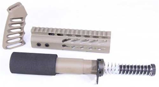 Picture of Guntec Usa Ar15 Furniture Set Honeycomb Series Fde
