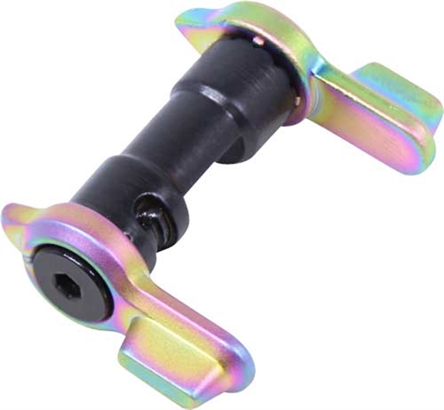 Picture of Guntec Usa Ar15 Multi Degree Short Throw Ambi Safety Rainbow Pvd! AMBISTMDMRPVD