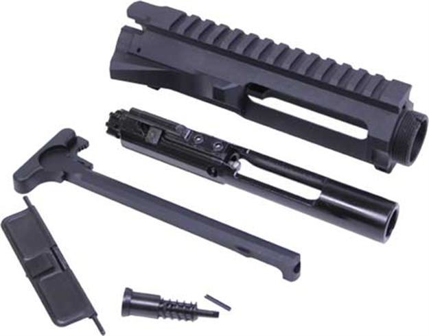 Picture of Guntec Usa Ar15 Stripped Billet Upper Receiver Kit Black! GT-UPPER-KIT