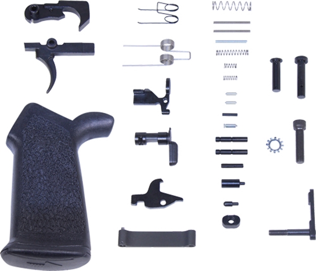 Picture of Guntec Usa Complete Lower Parts Kit Ar10 W/ Ergonomic Grip LPK-GRIP-308 714569648800