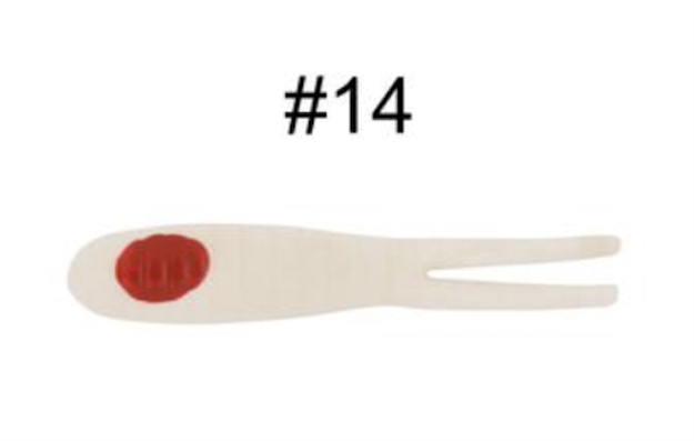 Picture of H & H Lure 3" Sprkl Jig Ref 10Bg White