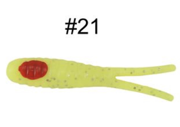 Picture of H & H Lure 3" Sprkl Jig Ref Cht Glo/Glttr