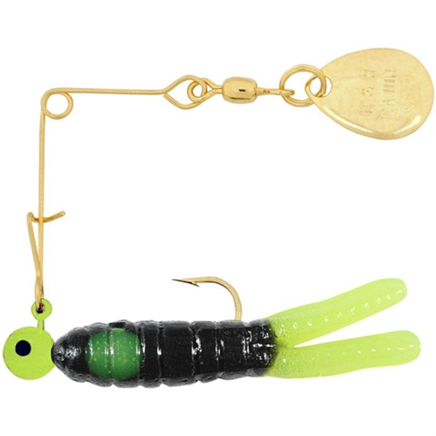 Picture of H & H Lure Caj Spn 1/16 Gld-Blk/Cht TL
