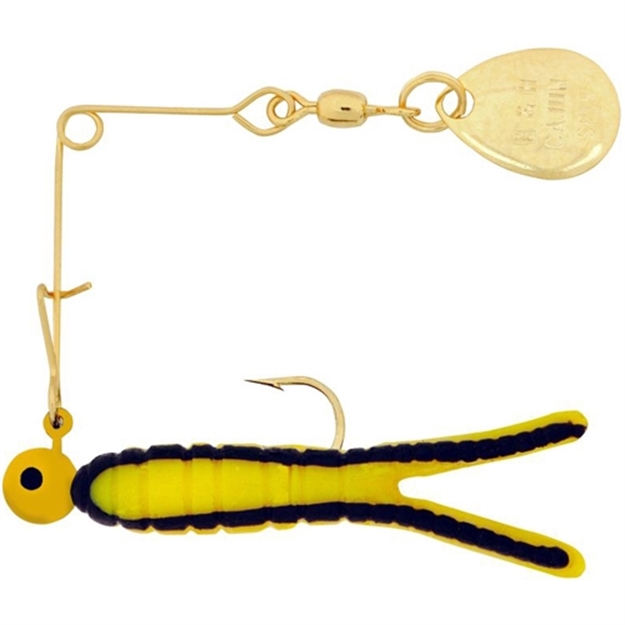 Picture of H & H Lure Caj Spn 1/16 Gld-Yel/Blk Stripe