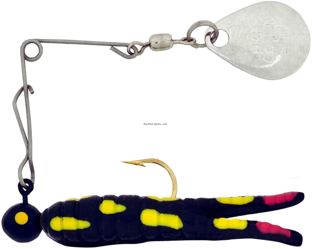 Picture of H & H Lure Cajun Spin, 1/16 Oz, Black Coachdog, Nickel