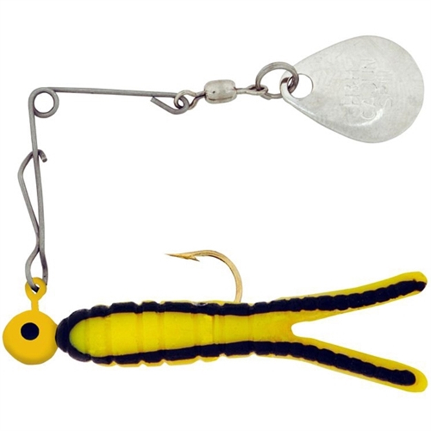 Picture of H & H Lure Caj Spn 1/16 Nkl-Yel/Blk Str 12