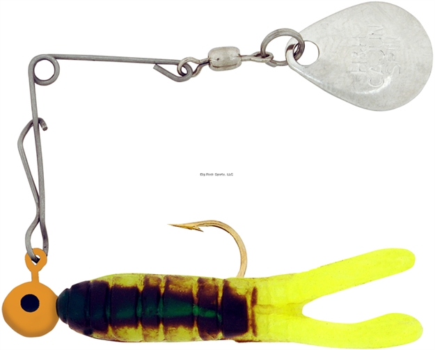 Picture of H & H Lure Cajun Super Spin, 1/8 Oz, Chartreuse Crawfish, Nickel