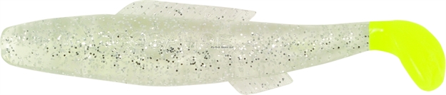 Picture of H & H Lure Cocahoe Minnow, 3", Clear/Glitter/Chartreuse Tail, 10/Pack