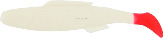 Picture of H & H Lure Cocahoe Minnow, 3", White/Firetail, 10/Pack