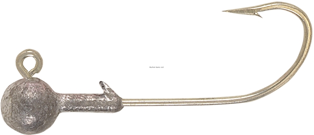 Picture of H & H Lure Cocahoe Round SW Jighead, 3/8 Oz, 3/0 Hook, Unpainted, 10/Pack