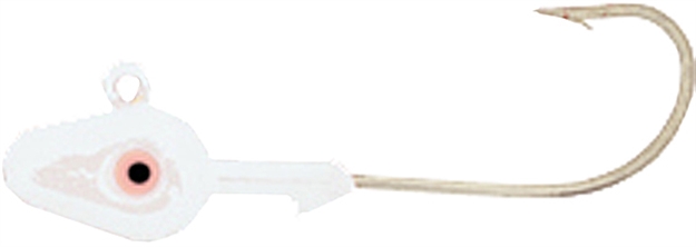 Picture of H & H Lure Double Eye SW Jighead, 1/2 Oz, 4/0 Hook, White, 10/Pack D1210-02