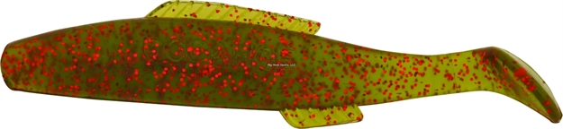 Picture of H & H Lure Queen Cocahoe Minnow, 4", Avocado/Red Glitter, 10/Pack