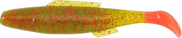 Picture of H & H Lure Queen Cocahoe Minnow, 4", Avocado/Red Glitter/Firetail, 10/Pack