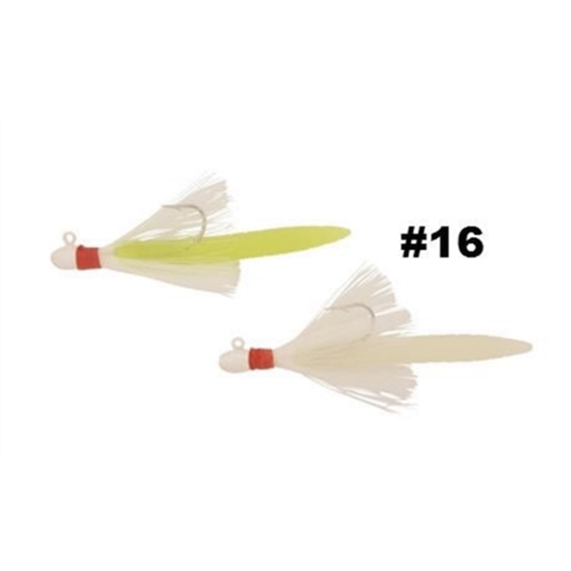 Picture of H & H Lure Speck Tails 1/8Oz Lime/Glo/Wht