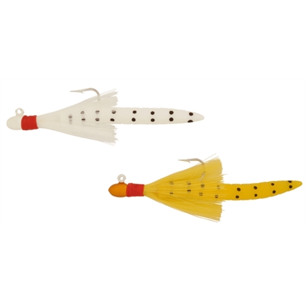 Picture of H & H Lure Speck Tails 1/8Oz Wht/Yel/Blk