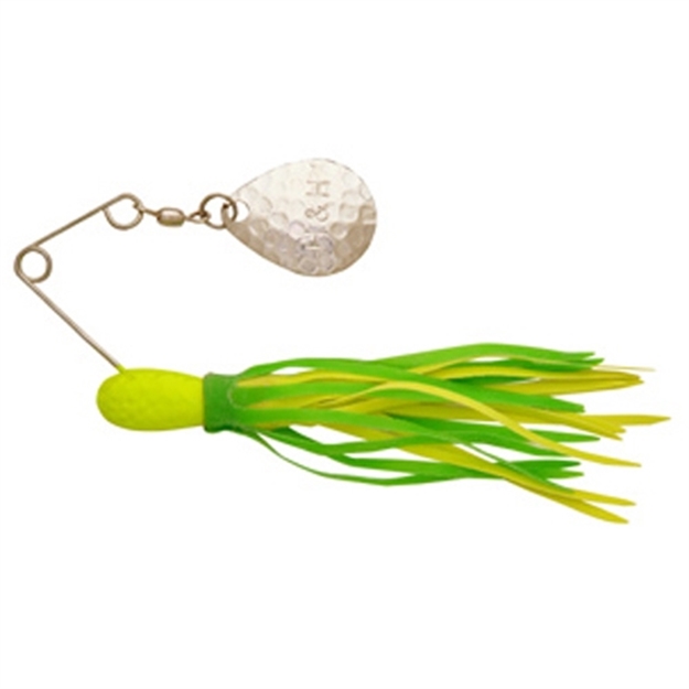 Picture of H & H Lure Spn-Sgl 3/8 12Cd-Grn/Cht/Yel