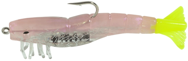 Picture of H & H Lure Tko Shrimp, 3 1/2", 1/4 Oz, Opening Night/Chartreuse Tail, 3/Pack