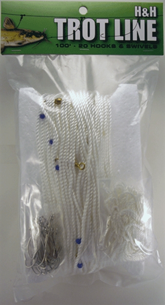 Picture of H & H Lure Trotline 100' X 25 Hooks TL100-25