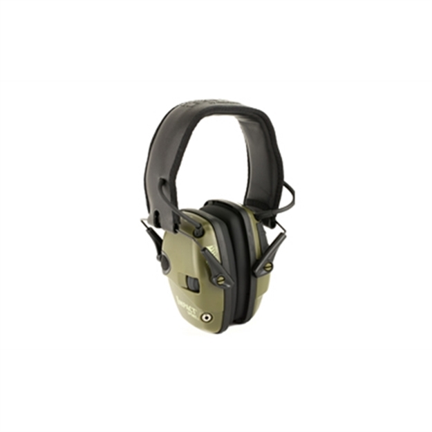 Picture of Howard Leight R01526 Impact Sport Electronic Muff 22 DB Over The Head Green/Black Adult R-01526 033552015260