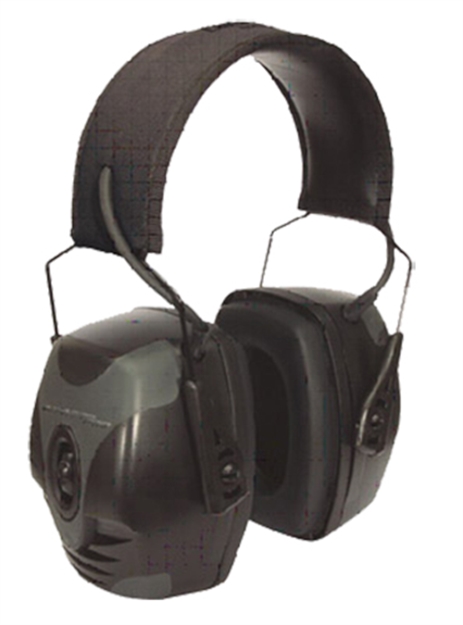 Picture of Howard Leight R01902 Impact Pro Electronic Muff 30 DB Over The Head Black/Gray Adult 1 Pair R-01902 033552019022