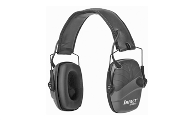 Picture of Howard Leight Impact Sport Black Electronic Earmuff, 22 Nrr, 4-Hour Auto Shutoff, Water Resistant R-02524 033552025245