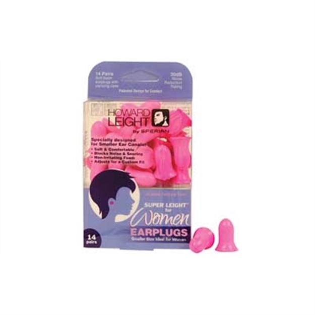 Picture of Howard Leight R01757 Woman's Shooting Safety Super Leight Foam 30 DB IN The Ear Pink Youth/Women 14 Pairs R-01757 033552017578