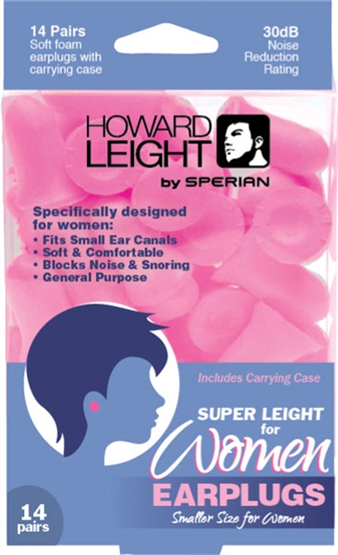 Picture of Howard Leight R01757 Woman's Shooting Safety Super Leight Foam 30 DB IN The Ear Pink Youth/Women 14 Pairs R-01757 033552017578