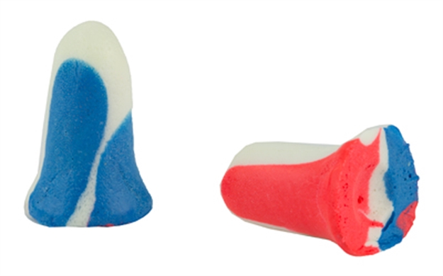 Picture of Howard Leight R01891 Usa Shooters Earplugs  Foam 33 DB IN The Ear Red/White/Blue Adult 10 Pair R-01891