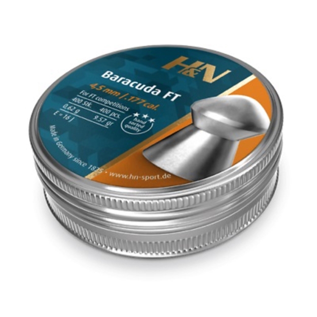 Picture of H N Baracuda FT .177 Cal 4.51 MM Head-400 Count