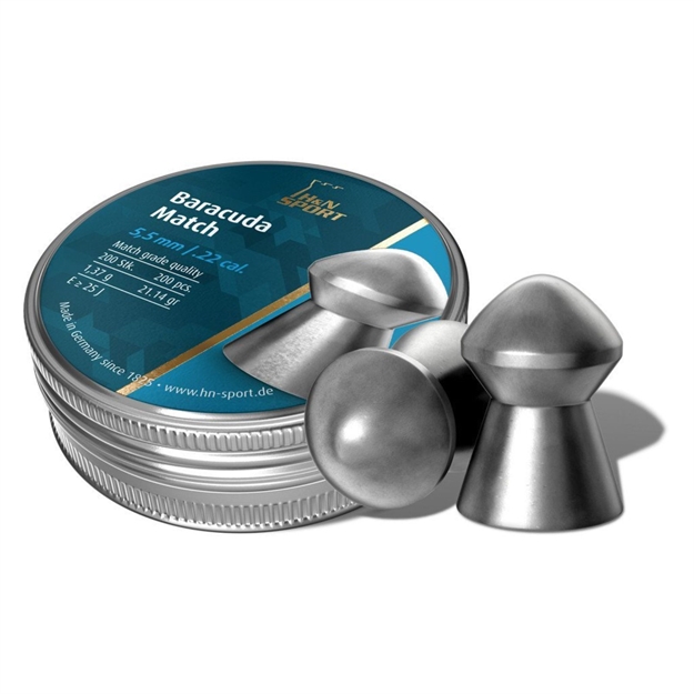 Picture of H N Baracuda Match .22 Cal. 5.52 MM Head-200 Count 92285520003