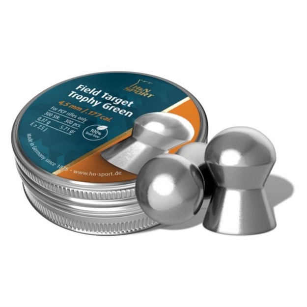 Picture of H N Field Target Trophy Green .177 Cal Lead-Free-300 Count