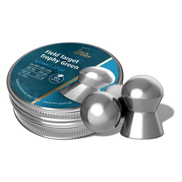 Picture of H N Field Target Trophy Green .22 Cal Lead-Free-200 Count