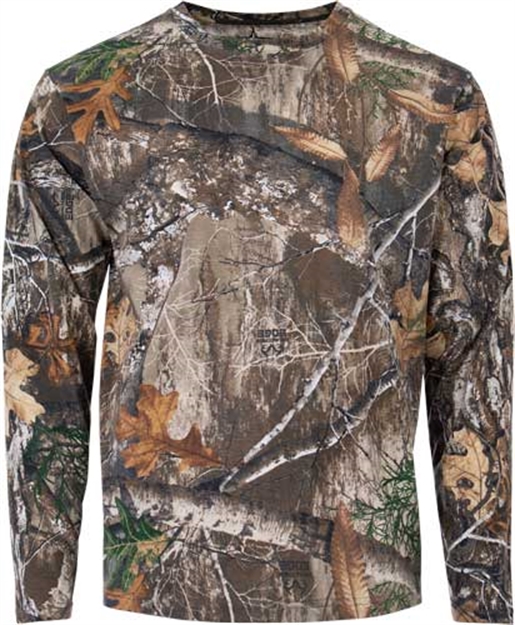 Picture of Habit Bear Cave Long Sleeve Tee Realtree Edge X-Large TS10006