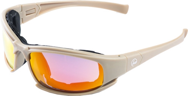 Picture of Hackett Equipment Tactical Shooting Glasses/Goggles 4 Lenses Tan