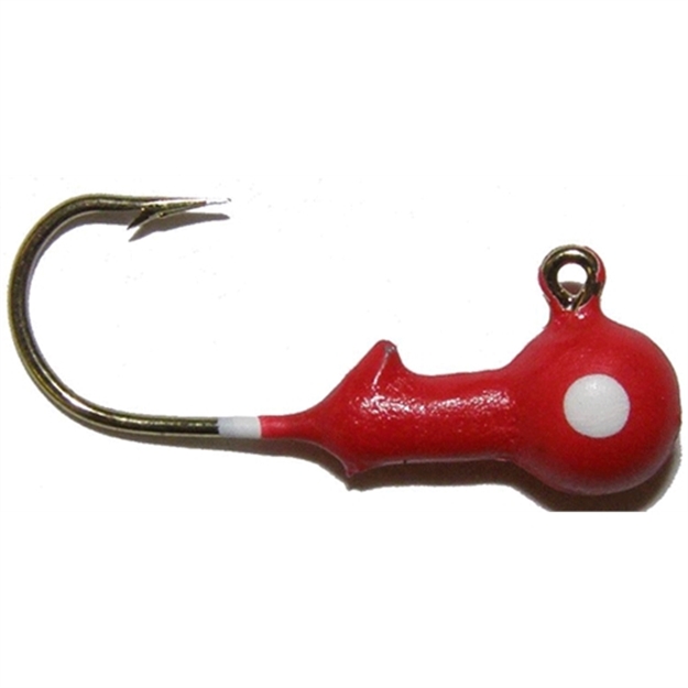 Picture of Big Bite 1/32 Ball Jig Head 10Bg Red BBJ132-05 805104044734