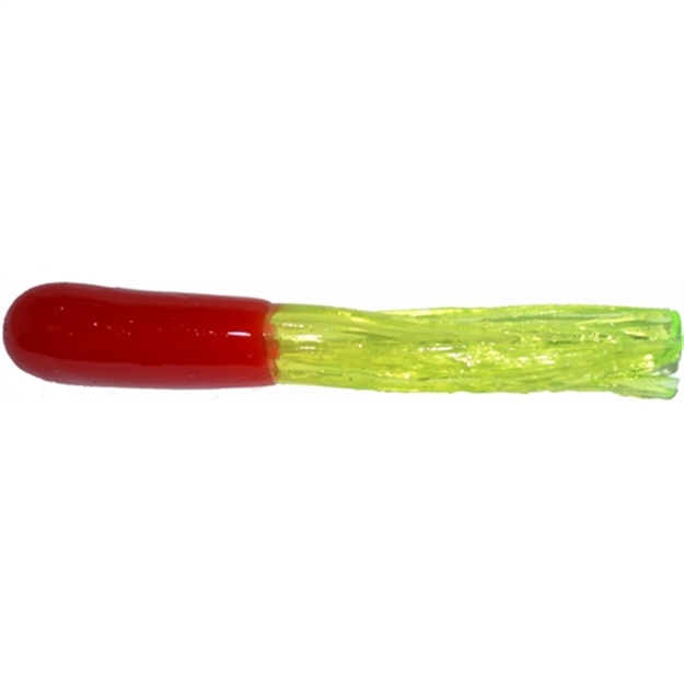 Picture of Big Bite Crappie Tube, 1 1/2", Red/Chartreuse, 10/Pack 15CRTU02