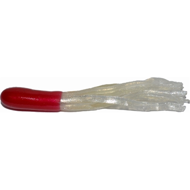 Picture of Big Bite Crappie Tube, 1 1/2", Red/Pearl, 10/Pack 15CRTU11 805104000112