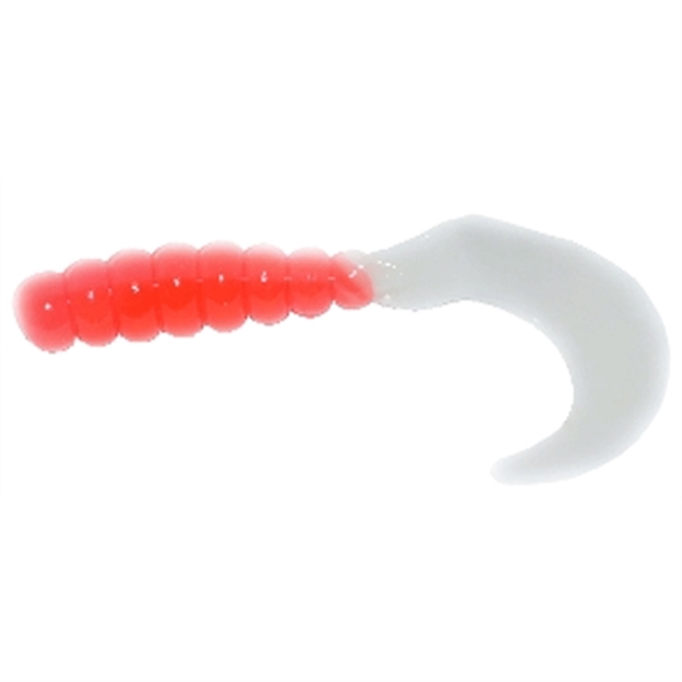 Picture of Big Bite Fat Grub Curl Tail, 2",, Lemon Meringue, 10/Pack FG206 805104000969