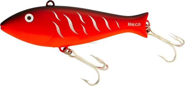 Picture of Halco Giant Trembler Lipless Minnow Trolling Plug W/Rattle, 7", 4 1/2 Oz, 3 - 15 Kts, Red Tiger
