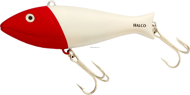Picture of Halco Giant Trembler Lipless Minnow Trolling Plug W/Rattle, 7", 4 1/2 Oz, 3 - 15 Kts, White Redhead