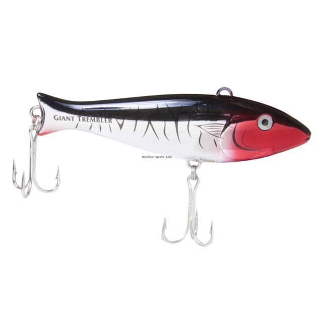 Picture of Halco Giant Trembler Lipless Minnow Trolling Plug W/Rattle, Chrome Tiger- 7" 41/2Oz