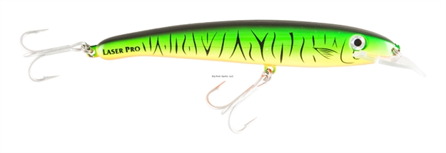 Picture of Halco Laser Pro 160 Bluewater Trolling Plug, 6 1/4", 1 Oz, Fluorescent Green, Floating