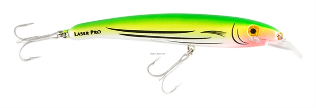 Picture of Halco Laser Pro 160 Bluewater Trolling Plug, 6 1/4", 1 Oz, Liquid Lime, Floating