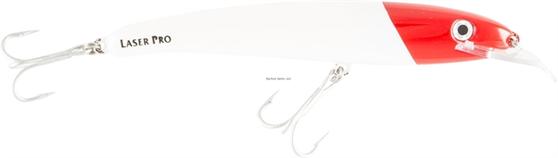 Picture of Halco Laser Pro 160 Bluewater Trolling Plug, 6 1/4", 1 Oz, White Redhead, Floating