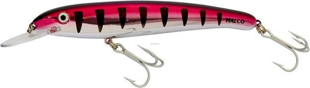 Picture of Halco Laser Pro 190 Bluewater Trolling Plug, 7 1/2", 1 5/8 Oz, Chrome Pink, Floating