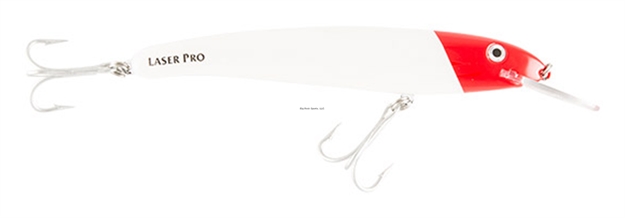 Picture of Halco Laser Pro 190Xdd #H53 White Redhead - 7 2/5" 1 5/8Oz Dives 20'