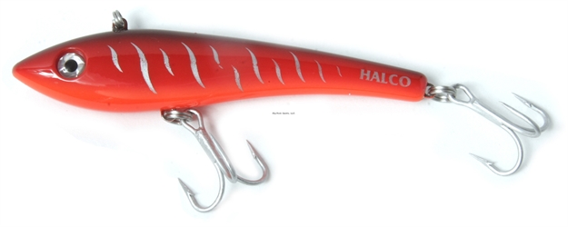 Picture of Halco Max 130 Lipless Casting/Trolling Plug, 5 1/4", 2 7/8 Oz, Red Tiger, Sinking