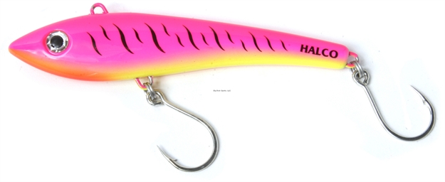 Picture of Halco Max 190 Lipless Casting/Trolling Plug, #R1 Pink Fluoro, 7 1/2 In, 6.3/4Oz, Inline Single Hooks
