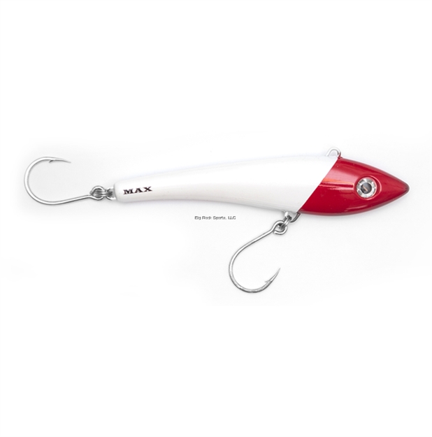 Picture of Halco Max 220 Bibless Minnow #H53 White Redhead, 8 2/3", 6 1/3Oz, Inline Single Hooks